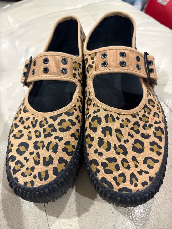 Vans Shoes - VANS Leopard Print Mary Jane Flats - creepers Tan/Black